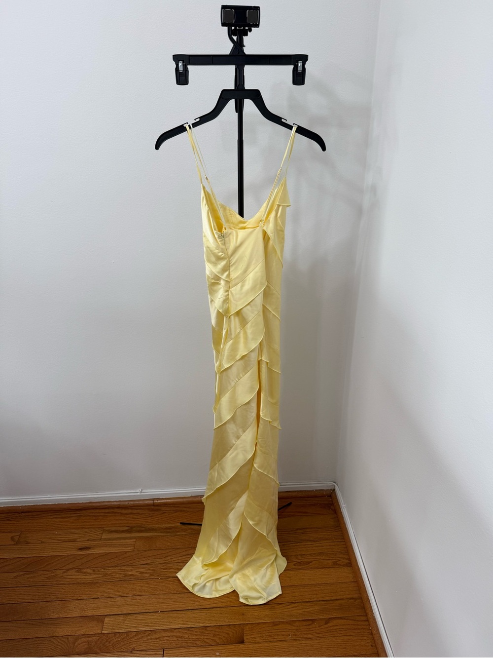 Altar'd State Pale Yellow Ruffled Slip Maxi Dress - Picture 4 of 5